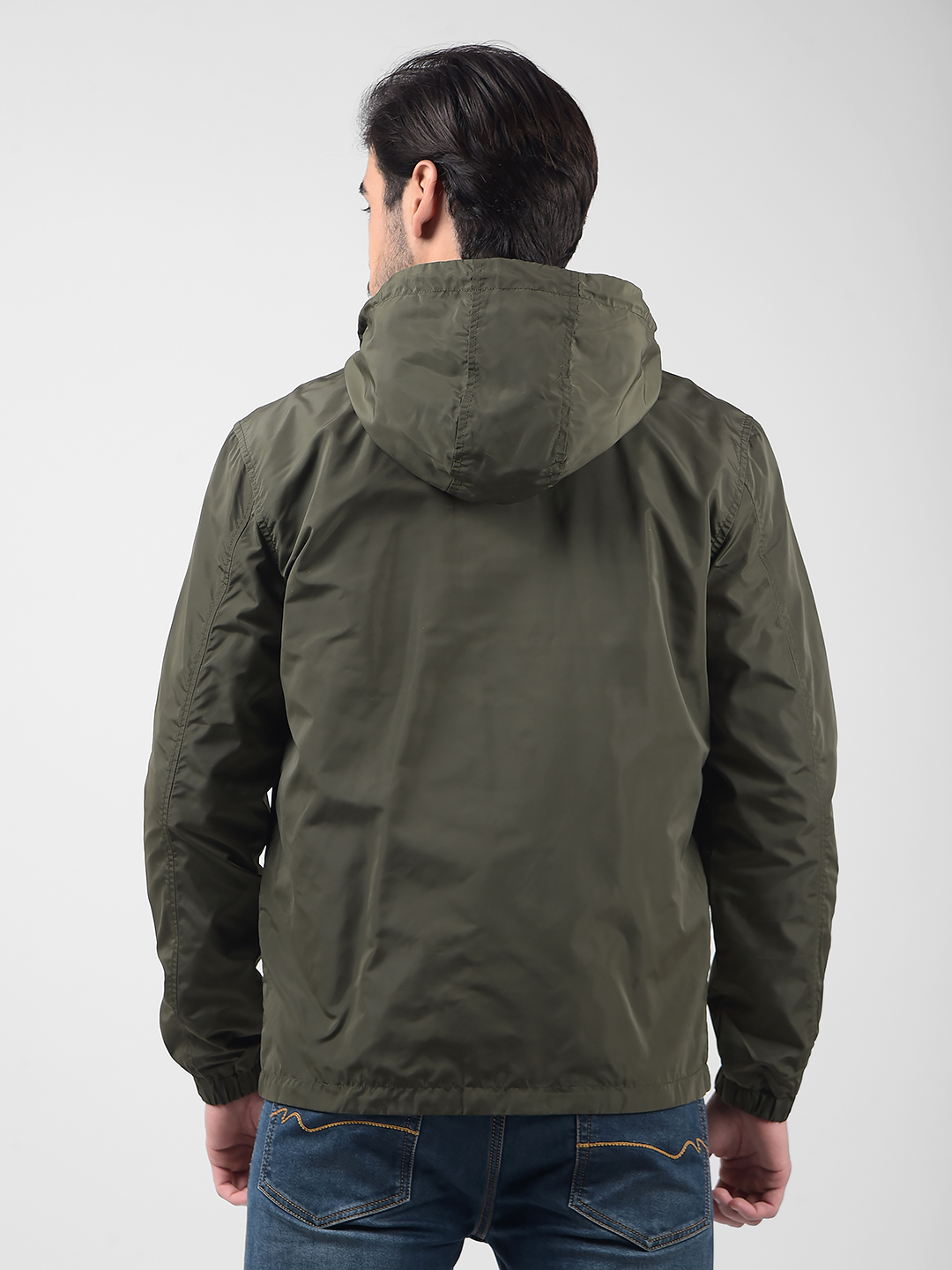 Numero Uno Men Typography Dark Green Jacket